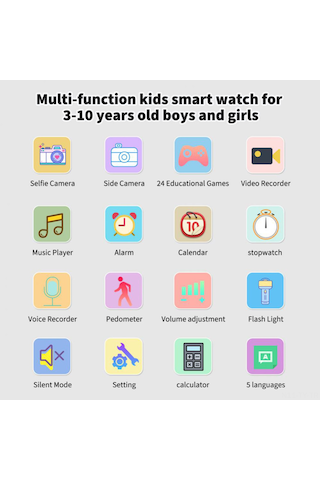 Teltree X32 Dokunmatik Ekran Arama Fonksiyonu Çocuk Akıllı Saat (İthalatçı Garantili)
