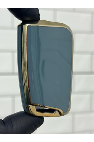 Volkswagen T-Roc Taigo T-Cross Polo Golf Tiguan Uyumlu Anahtar Kılıfı Gri