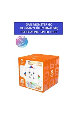 Mg356 M 3x3 Mıknatıslı Manyetik Zeka Küpü - Profesyonel Speed Cube - Sabır Küpü -