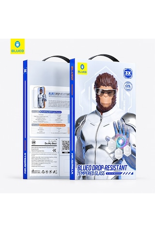 Özel Seri Blueo Apple iPhone Uyumlu Duo Drop-resıstant Tempered Glass Cam Koruma Mobil Aksesuar Telefon Camı