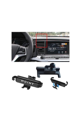 Hyundai Elantra Araca Özel Cep Telefonu Tutacağı Robotik Oynar Başlıklı 2016-2018 Arası Profesyonel Siyah