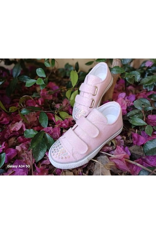 Scarpe Magiche Kız Çocuk Sneakers Pembe Ayakkabı 31-35 Numara Arası Işıksızdır Pembe