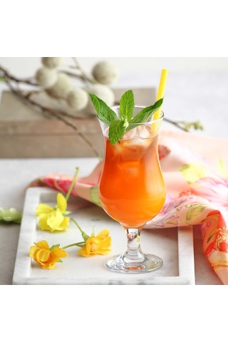 LAV Fiesta Cam Kokteyl Bardağı 6'lı 460 ml (Meşrubat/Smoothie /Milkshake/Soğuk Kahve Bardağı )