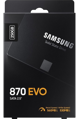 Samsung Uyumlu MZ-77E250BW 250GB 560/530MB/s 7mm SA A 3.0 SSD 870 EVO