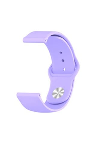Samsung Galaxy Uyumlu Watch 3 41mm Krd-11 20mm Silikon Kordon - Lila