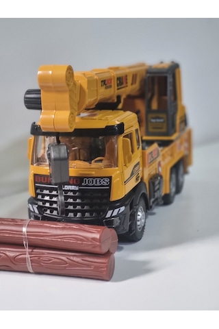 Oyuncak Sesli Ve Işıklı Metal 1:28 Ölçek Çek Bırak İnşaat Araçları Kapıları Açılabilen İş Makinesi