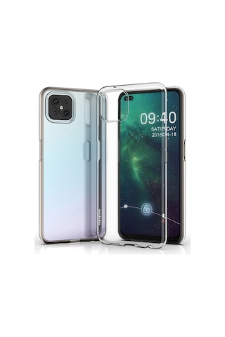 Newface - 327 - Oppo Reno 4 Lite Kılıf Lüx Şeffaf Silikon - Glblseme - - Şeffaf