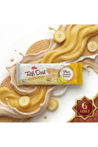 Afia Tatlı Dost Muz Kremalı Gofret 6x140 Gr
