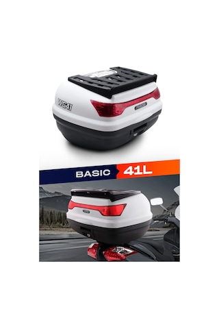 Wogen Wg41 Basic Arka Çanta 41 Litre Beyaz + Karbon Dizlik Hedi Siyah