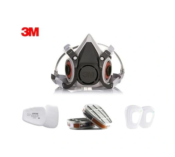 3m 6200 Yarım Yüz Maskesi + 3m 6059 Abek Filtre + 3m 5935 P3 Filtre +k501 Kapak