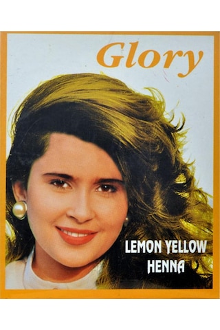 Glory Glory Limon Sarı Hint Kınası (Lemon Yellow Henna) 10 Gr Pak