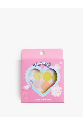 Koton Flamingo Desenli Kalp Kesimli Yapışkanlı Not Kağıdı Seti Multıcolor 7wak70353aa