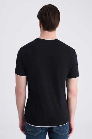 Twn Slim Fit Siyah Düz %100 Pamuklu T-shirt 2ec143831113m 001