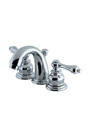 Brass Kb911al Victoria Mini Pirinç Pop-up İle Yaygın Lavabo Bataryası, Parlak Krom, 10,5 Cm Ayarlanabilir Merkez