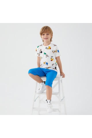 Mickey Mouse D4795-3 Çocuk  Krem Alt Üst Takım