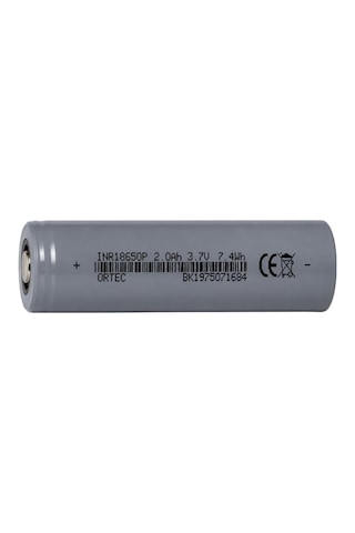 Or-tec 18650 3.7v 2000mah 3c Şarj Edilebilir Pil