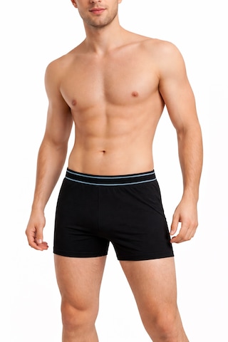 Maxi-dry Erkek Boxer Aşırı Terleme Önleyici Çift Katmanlı, Islaklık Sızdırmaz, Nefes Alabilen Iç Giyim Siyah