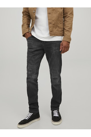 Jack & Jones Erkek Glenn Flox 124 Slim Fit Jean Black Denim