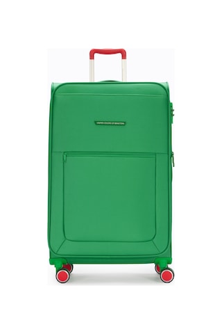 Benetton Büyük Boy Kumaş Valiz Yeşil Bnt2800