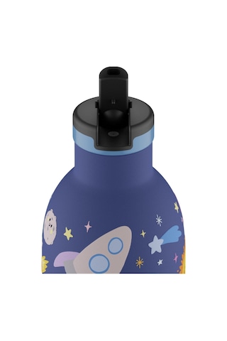 Clima Bottle Space Friends Pipetli Paslanmaz Çelik Termos 330 Ml Mor