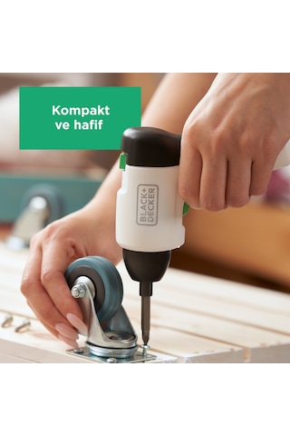 Black+Decker Reviva REVSD4C-XJ 3.6V Şarjlı Vidalama