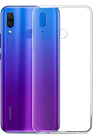 Huawei P Smart 2019 Kılıf Zore Süper Silikon Kapak Renksiz