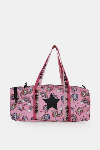 İcone Bag Çocuk Yıldız Logolu Spor Çanta, Çocuk Spor Çanta, Fermuarlı Detaylı Çocuk Spor Çanta FUŞYA - PEMBE
