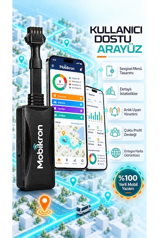 Mk190-1 2026 Nesil Araç Takip Cihazı - 12 Ay Hat+server Dahil - Uzaktan Motor Blokajlı Tak Çalıştır
