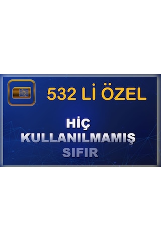 Turkcell 532 Li Hiç Kullanılmamış Özel Numara 532 139 91 19