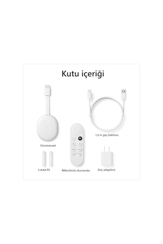 Google Chromecast Hd 2022 Beyaz