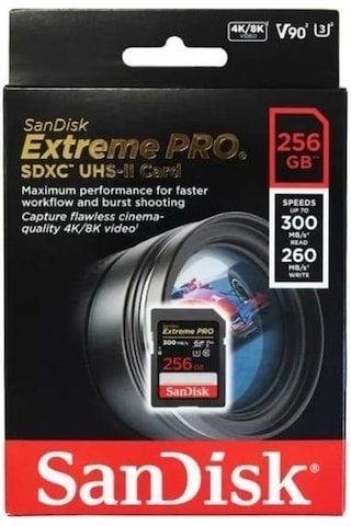 SanDisk Extreme Pro SDSDXDK-256G-GN4IN 256 GB SDXC UHS-II U3 V90 Hafıza Kartı