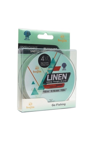 DFT Bojin 4X Linen İp Misina 0.14 mm  150 m  Yeşil