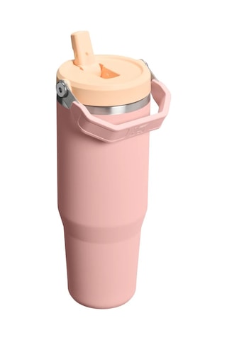 Stanley The Iceflow Flip Straw Pipetli Termos Bardak 0.89 Lt / Peach Rose Pembe
