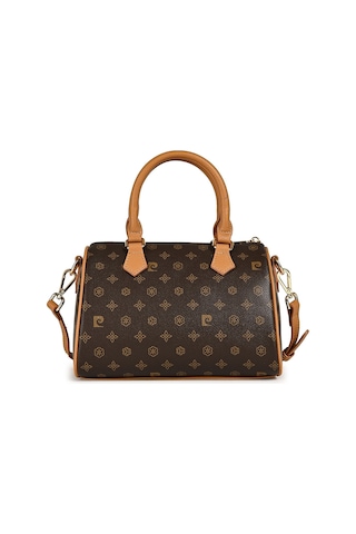Pierre Cardin 05pc26y106171 Monogram Desenli Siyah Ayarlanabilir Askılı Kadın Omuz Çantası Kahve