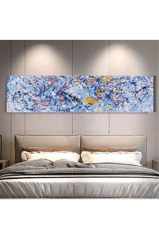 Soyut Büyük Boy El Yapımı Yağlı Boya Tablo 165x65cm Hij4053l