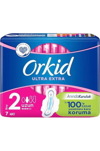 Orkid Ultra Extra Koruma Hijyenik Ped Uzun 5 x 7'li
