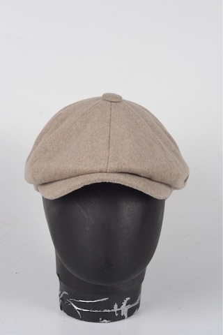Eleven Markets Kışlık 8 Parca Kaşmir Düz Renk Peaky Blinders Model Erkek Kasket London Şapka Açık Kahverengi