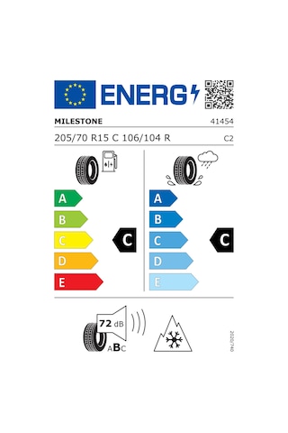 Mılestone 205/70r15c 106/104r 8pr Wıntıde Kış Lastiği 2025