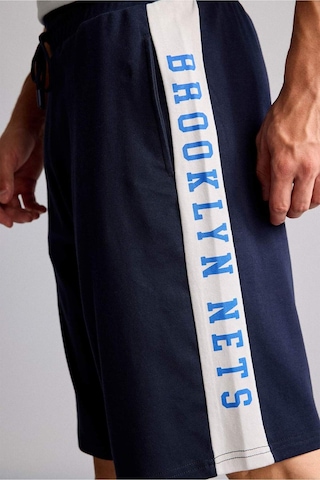 Defacto Nba Brooklyn Nets Lisanslı Baggy Fıt Lacivert Şort H3850ax26smnv253 Lacivert-nv253