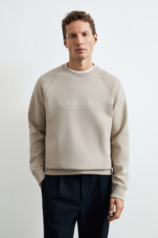 Lufian Cooper Erkek Sweatshirt 112030198 Bej