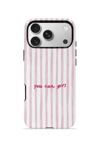 Apple iPhone Uyumlu 17 Pro Vorian Çift Katmanlı Magsafe Kılıf You Can Girl