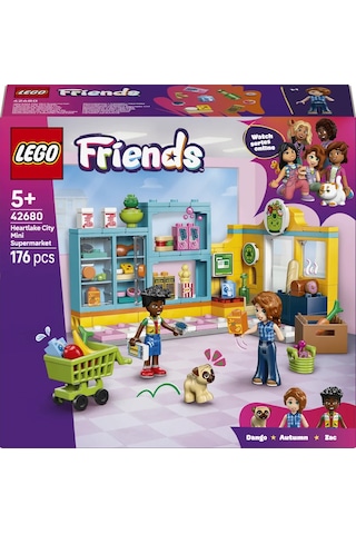 LEGO® Friends Heartlake Şehri Marketi 42680 - 5 Yaş ve Üzeri Çocuklar için Minifigür İçeren Yaratıcı Oyuncak Yapım Seti(176 Parça)