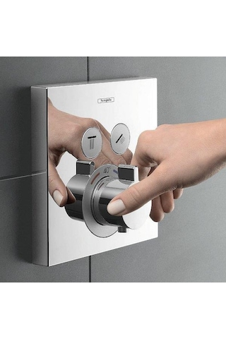 Hansgrohe Showerselect 2 Fonksiyonlu Termostatik Ankastre Duş Bat