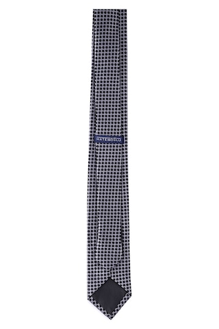 Gri Desenli Klasik Micro Kravat 83681506