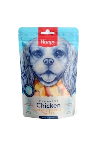 Wanpy Bisküvi Üzeri Tavuk Sargılı 100 Gr Köpek Ödül Maması