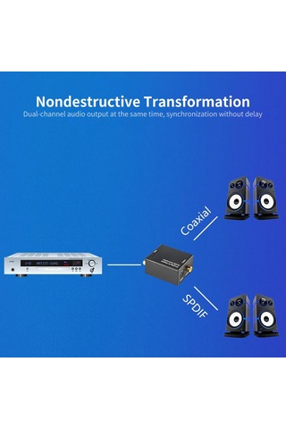 Geeksen Analogdan Dijitale Ses Dönüştürücü - Tek Çalıştır & Kullan, Senkron Çıkış, 48khz, Dts/ac3 Desteği, Güvenli Ve Kararlı, Us Şarj Aleti