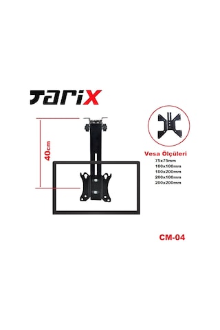 Tarix Cm-04 Eğimli Tavan Askı Aparatı 17"-32"