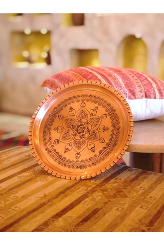 Modabakir Dekoratif Tepsi Bakır, 30 Cm