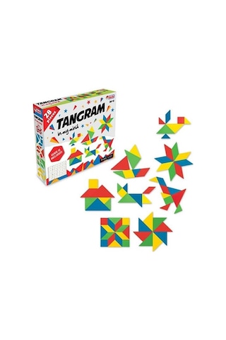 '+3 Yaş Tangram 28 Parça Kutulu (dede Oyuncak)
