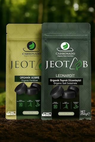 Jeotab Organik Gübre + Leonardit Toprak Düzenleyici %100 Doğal Yavaş Salınımlı Tablet 2x250g 1000